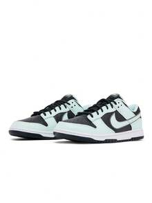 Nike Dunk Low 深烟灰色浅绿色男式运动鞋优质皮革和透气设计 FZ1670-001 - 灰/綠/白 - 查看 2