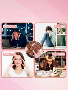 1pc Slow Rising Chocolate Scented Squeeze Toys - Realistic Food Sensory Fidget Toys For Kids & Adults, Squishy Collectibles With TPR Material, Chocolate Squishy Toys For Birthday Party Favors & Surprise Gifts,Sensory Toys,Fidget Toys,Party Bag Filler,Taba Squisy,Travel Toys - Multicolor - View 5