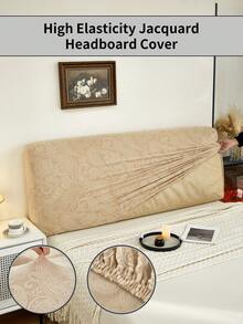 1 pieza Nueva Funda de cabecera de Jacquard, unicolor, alta elasticidad, evita daños de mascotas, suave y amigable con la piel, antideslizante y antipolvo conveniente, lavable a máquina, adecuado para todas las estaciones y ocasiones
