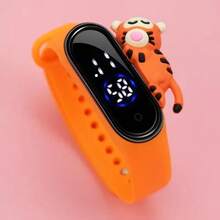 Este es un reloj deportivo electrónico digital con diseños de caricaturas para niños, el color se envía aleatoriamente. - Color aleatorio - Ver 5