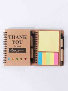 20 件/10 套螺旋灵感笔记本，圣诞节员工答谢礼物，员工表彰奖，教师答谢礼物，附有便利贴和激励笔的笔记本，批发员工答谢礼物，适合员工、同事、学生、教师、家长 - 彩色 - 查看 2
