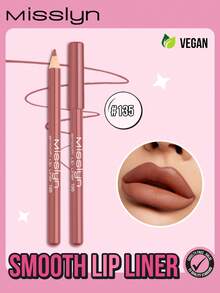 Misslyn Matita labbra liscia, Fondotinta durevole, Rossetti opachi a lunga tenuta, Applicazione morbida, Matita labbra, Trucco Y2K adatto per feste, spiaggia, viaggi, vacanze, campeggio, regali all'aperto, stile di rose alla moda per Capodanno, cosmetici per cosplay, il miglior viaggio, festival, campus scolastico, charme, Capodanno cinese, naturale, alta pigmentazione, trucco labbra naturale morbido, matita a lunga tenuta, ultra fine opaco, Regali di San Valentino, Vegano, Senza crudeltà