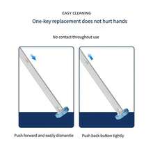 Disposable Toilet Brush Replacement Heads With Blue Ocean Scent