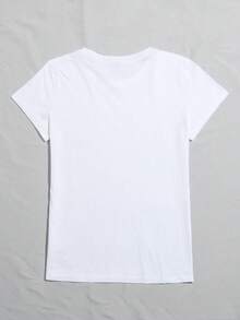 Paquete de 4 Playeras Básicas de Mujer Casuales de Cuello Redondo y Mangas Cortas - Multicolor - Ver 2