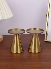 1 件/1 套波西米亚风格锌合金餐桌装饰 5 头/3 头烛台摆件金色欧式会所家居客厅节日浪漫氛围装扮蜡烛插座摆件 - 金色 - 查看 7