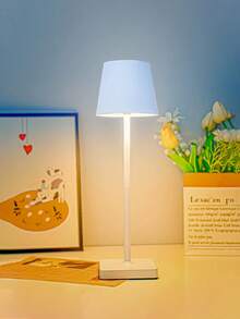 Luminária de mesa LED moderna e minimalista para decoração de casa, 1 peça, 3 temperaturas de cor e brilho regulável, recarregável, iluminação suave e agradável aos olhos, adequada para quarto/sala de jantar/mesa/café/restaurante/pátio/acampamento/decoração de quarto