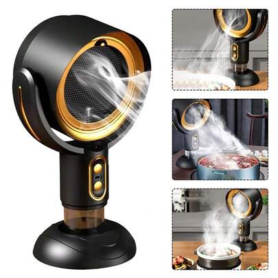 Desktop Range Hood, Mini Portable Extractor Hood With 2 Speed Adjustment, Removable And Washable Filter, Large Oil Collection Cup, Wireless Desktop Kitchen Range Hood For Indoor BBQ, Hot Pot Campin