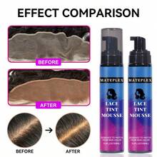 Foaming Lace Tint Mousse For Wigs Melting Tinted Mousse For Lace Grids Natural Finishing Color And Lightweight 3.4 Oz 100ml Light Brown
