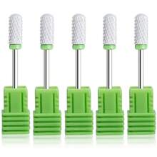 Bộ 5 hoặc 10 dụng cụ cắt gốm, mũi khoan móng, dụng cụ mài móng gel, dụng cụ loại bỏ lớp biểu bì, bộ giũa móng điện, phụ kiện - Nhiều màu - Xem 14