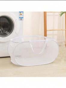 1pc New Foldable Laundry Basket Laundry Basket Foldable Storage Large Capacity Laundry Basket Bathroom Storage Basket Laundry Hamper, Washing Basket Bathroom Organizer, Basket, Storage Basket, Foldable Laundry Basket - Multicolor - View 8