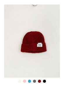 Colorful Polka Dot Knitted Hat For Women, Autumn/Winter Ear Protection Warm Beanie Cap, Maillard Headwear, Suitable For Casual Outfit