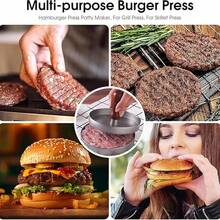 Meat Patty Maker Pro - Efficient Meat Pie Compactor & BBQ Minced Meat Press Tool For Perfect Burgers, Party Favors Christmas Party Kitchen Accessories Home Appliances Gadgets Tools Stuff Cooking - Nhiều màu - Xem 8