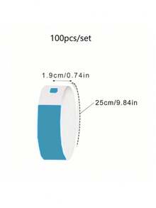 1000/200/100pcs/Set Waterproof Paper Wristbands, Colorful Wrist Bands For Sports, Parties, Competitions, Festivals, Events, Clubs, Holidays - Neon Color Sticky Wristbands For Concerts And Activities, Easy To Use Tape Wrist ID Tags