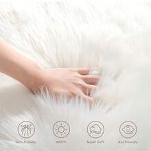 1pc Luxury White Faux Fur Table Runner - Elegant Solid Color Polyester, Soft Translucent Texture, Cream White Tone, Durable And Easy To Clean, Suitable For Christmas, New Year And Daily Use Holiday Dining Table Decor - Fits Modern And Traditional Dining Tables, Narrow Or Wide Tables, Perfect For Holiday Dining Setting, Ideal Choice For Kitchen, Dining Room, Home Decor, Bedroom, Christmas Decoration