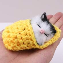 1 件可爱睡猫雕像，微型猫玩具，手工工艺礼物，儿童益智玩具 - 彩色 - 查看 11