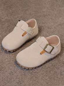 1 双男女款时尚平底鞋，防滑，适合婴儿、幼儿、女孩，春秋季 - 米色 - 查看 4