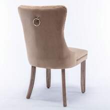 Chair Covers & Cushions - Khaki + Velvet + Foam - View 5
