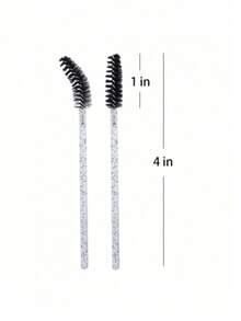 500 pezzi 100 pezzi 10 pezzi Applicatori monouso per mascara e sopracciglia, adatti per estensione ciglia e sopracciglia, colore nero