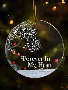 Ornement photo commémoratif personnalisé, ornement photo acrylique personnalisé, perte d'un être cher, maman papa, cadeaux de souvenir, cadeau de Noël, cadeau de souvenir, Je suis toujours avec toi - Il y a 8 types de texte à choisir