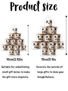 1 pièce Ornement de Noël personnalisé en forme de guimauve pour la famille Ornement de Noël souvenir personnalisé avec nom Mignon couple de guimauves Ornement pour enfants, parents, grands-parents Décoration unique Cadeau de Noël 2025 pour la famille, les amis, les couples et les bien-aimés Décorations de Noël Décoration de chambre Décoration d'automne Décorations de Noël Maison Décoration d'automne Maison Décoration de Noël