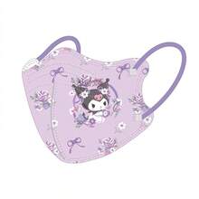 Sanrio Sanrio Children's 3D Stereoscopic Kuromi Cat Meileti Cartoon Cute Student 3-12 Year Old Baby Three Layer Protective Mask