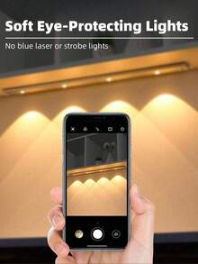 1 Stück LED Bewegungssensor Unterschrankleuchte, Körpersensorlicht, LED Bewegungssensorlicht, Dekorationsleuchte, LED Schranklicht, ultradünne Smart-Küchenarbeitsplatte Lampe, drei Farbtemperaturen, selbstklebend, für Beleuchtung in Küche, Schlafzimmer, Schrank, Kleiderschrank, Treppe, Flur, Muss-haben Heimzubehör für Küche, Schlafzimmer und Kleiderschrank, 200mAh, 350mAh