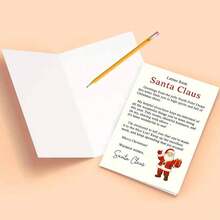 1pc Interesting Gift: Santa Claus Letter Christmas Greeting Card, Suitable For Friends And Family, Christmas Surprise Gift, Carrying Messages Of Happiness And Joy From The North Pole