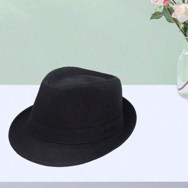 1/2 Pairs Unisex Fashionable Jazz Hat, Classic Top Hat For Daily, Party, Stage, Autumn/Winter Outdoor Cold Protection