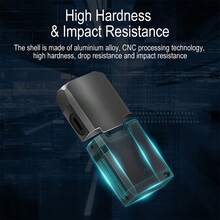 1pc Bright Keychain Flashlight, Mini Rechargeable EDC Emergency Light, Portable Multi-Color Light Source With Clip - Black - View 10