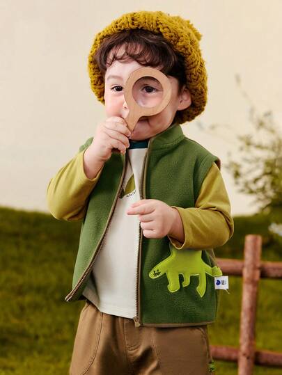 mini bala 儿童羊毛背心防静电柔软保暖舒适户外层