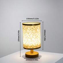 1pc USB Powered Linen Lamp, Modern USB Powered Linen Desk Lamp, Ideal Gift For Friends On Holidays And Birthdays, Suitable For Living Room And Bedroom Decor (Battery Not Included), Bedside Lamp - Multicolor - View 14