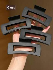 方形发爪夹，大号中性矩形防滑哑光大号发夹，强力抓力，厚薄通用，派对装饰美发配件，婚礼礼物，适用于婚礼、生日、派对、情人节，送给女孩的礼物，秋季女士发爪夹 - 强力抓力发夹，防滑夹口，适合细软发质，1/4 个装，美发工具 - 彩色 - 查看 15