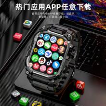 LOKMAT APPLLP 7 MAX 智能手表，2.06 英寸 AMOLED 显示屏，支持 4G/5G SIM 卡，兼容安卓和 iOS 设备，配备 180° 旋转高清摄像头，支持蜂窝数据、Wi-Fi、第三方应用下载，搭载安卓 8.1 操作系统 - APPLLP 7 MAX - 查看 8