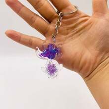 Multicolor Transparent Crystal Goldfish Keychain, Fashionable And Versatile Small Pendant - Multicolor - View 16