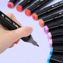 48/60/80/168/   1 Colors Art Markers Alcohol Markers Professional Art Pen Dual Tips Permanent Marker For Adults & Kids,Alcohol Based Sketch Markers For Painting Set, School Supplies Back To School - 48 pcs Art Markers set - 查看 5