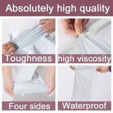 50 个粉色快递袋，用于运输的邮寄信封，非粘性塑料包装袋，防水快递袋适用于衣服、书籍等。