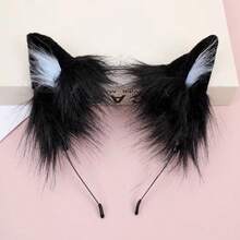 Cat Ear Headband For Women & Girls, Suitable For Halloween Costume, Role Play, Theme Party Or Daily Wear