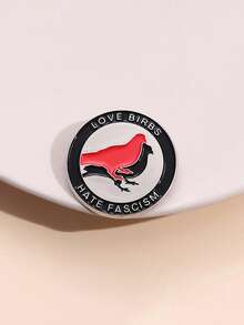 1pc Peace & Olive Branch Pin, Animal Pigeon Metal Badge Brooch For Clothing, Bag, Hat, Good Friend Gift - animal - View 14
