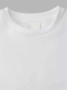 Herbst und Winter Neuankömmling, Fleece verstärkter Rundhals Langarm Top mit Hai Muster Kinder Hoodie, geeignet für Outdoor-Sportbekleidung, passend für Jungen und Mädchen - Weiss - Übersicht 3