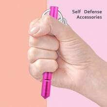 3Pcs Safety Keychain Set Keychain Accessories Safety Stick With 3Pcs Carabiner Clips Women Ladies Girls