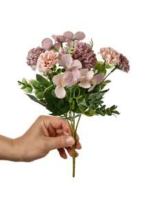 1/3PCS Romantic Silk Roses & Hydrangea& Peony Bouquet Artificial Flowers Centerpieces Plastic Flowers Handheld Flower Outdoor Decoration Arrangement For Wedding/Home/Bedroom/Living Room/Table Decoration/Bride's Bouquet/Mother's Day