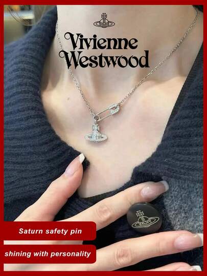 Vivienne Westwood Collar colgante Lucrece, colgante versátil y elegante casual para mujeres