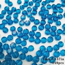 Red Beads & Bead Assortments 4/6/8mm Clear Flat Round Faceted Glass Bead For Jewelry Making DIY Bracelet Beading Crafts