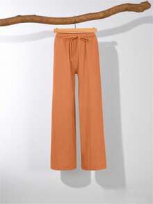 Women's Relaxed Wide Leg Cropped Pants With Pockets, Plus Size Cotton Linen Blend, Lightweight And Breathable, Loose Comfortable Fit, Multiple Color Options, Boho Inspired Style, Simple Versatile Design, Ideal For Everyday Wear, City Walks, Travel Vacations, Work Commute, Back To School Outfits, Casual Date Looks, And Valentine's Day Outfits - 查看 4