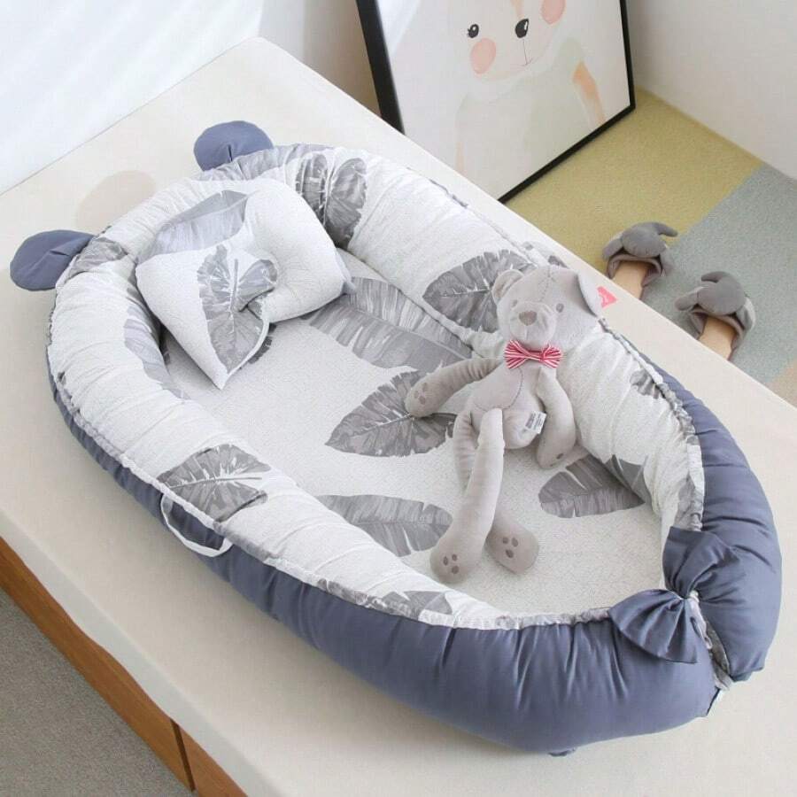 New Design Portable Infant Bed Crib, Foldable Baby Nest Bassinet, Removable & Washable Baby Recliner