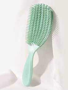 1 pente massageador multifuncional em formato de concha, elástico, macio e suave, acessório para estilizar o cabelo