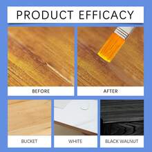 Jakehoe Wooden Furniture Repair Paste - Wood Table Chair Floor Erase Scratches Long-Lasting Protection Waterproof Anti-Fouling Strong Adhesion Polishing Restores Like New - 100g Three Color Options - 楓木色 - 查看 7