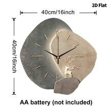 2D Flat 1pc Modern Minimalist Home Decor Wall Clock, Super Quiet Quartz Movement, No Ticking Sound, Silent Decorative Wall Clock Suitable For Living Room, Bedroom And Office, Fashionable Bedroom Wall Clock Decor, Room Decor