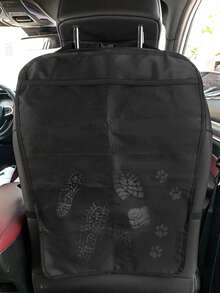 2 件/1 件汽车座椅靠背保护套 + 3 个口袋收纳袋，超大防水踢脚垫后座保护套，汽车座椅靠背套，用于防止灰尘、污垢和划痕 - 通用汽车内饰保护套，汽车内饰保护配件 - 彩色 - 查看 6