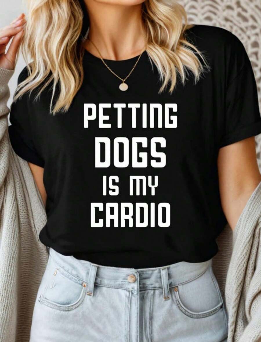 Dog Lover T-Shirt Dog Lover Gift For Dog Mom T-Shirt For Dog Mom Shirt For Dog Dad T-Shirt For Father's Day Shirt For Mother's Day T-Shirt - 黑色 - 查看 1